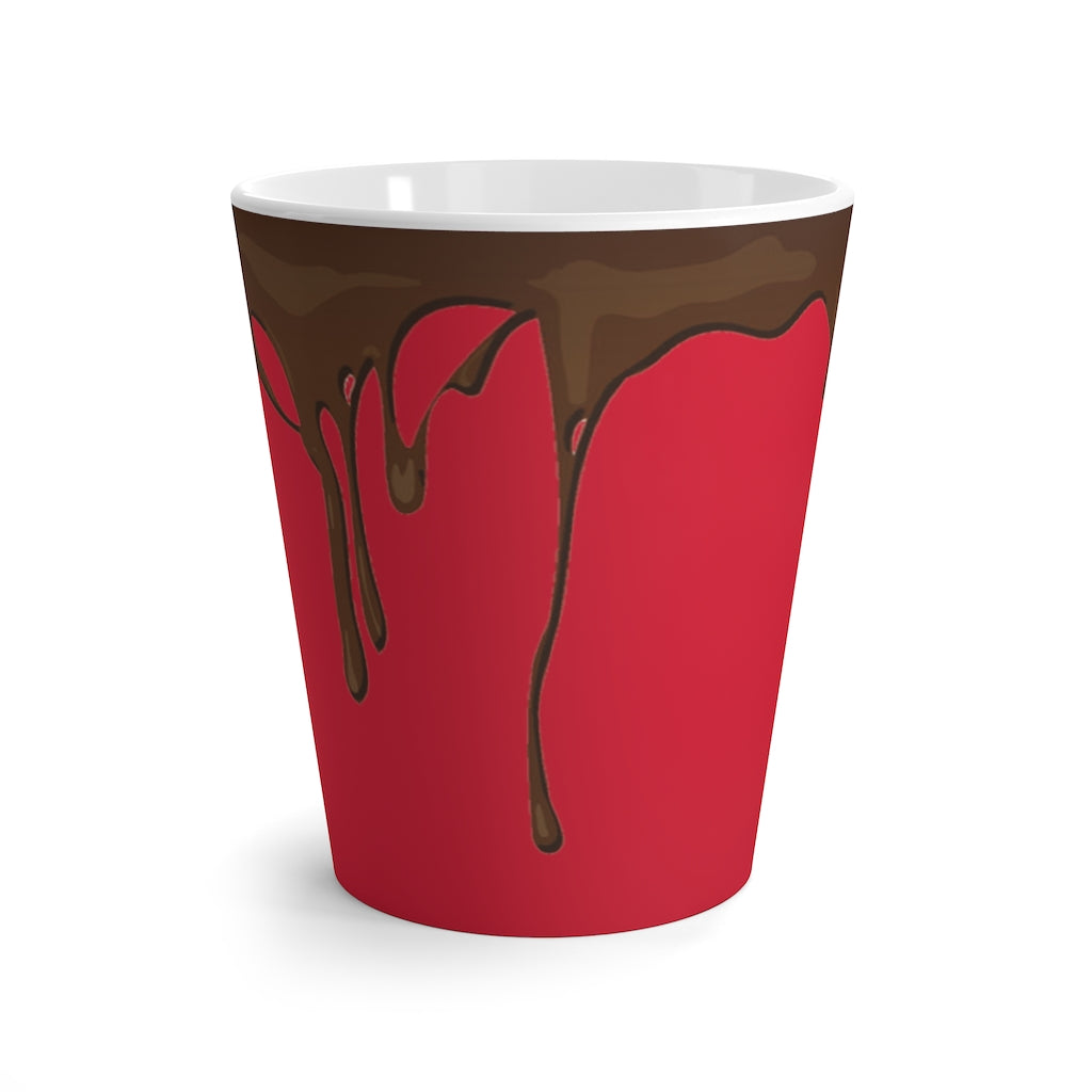 Dripped Scarlet Red Latte Mug from Vluxe by Lucky Nahum