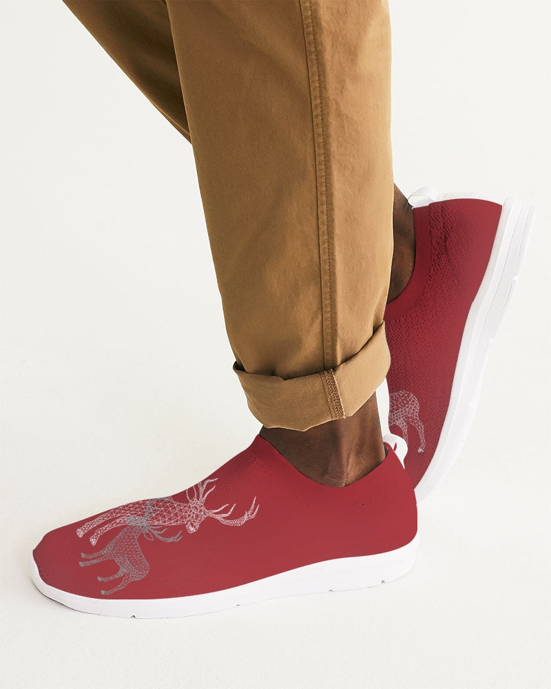Norway Holiday Red Men's Slip-On Flyknit Shoe