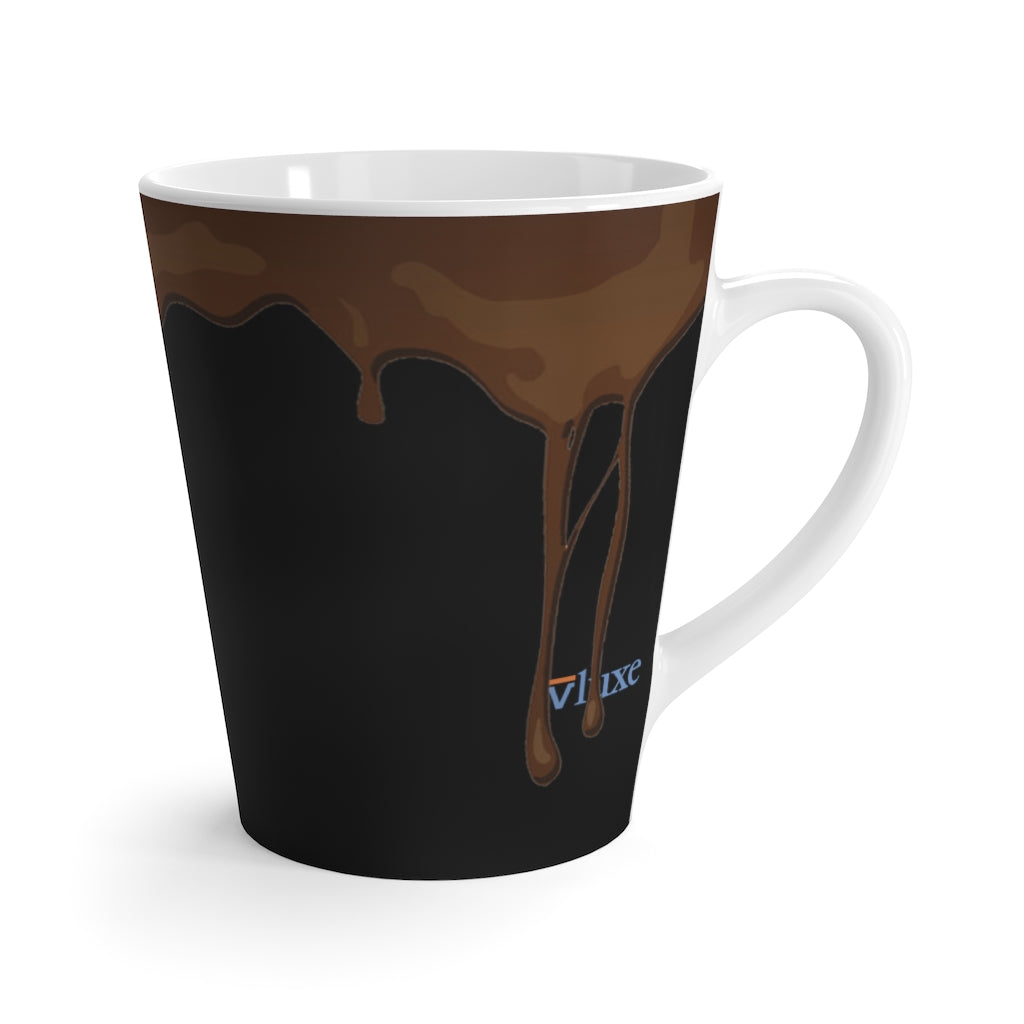 Dripped Black Night Latte Mug from Vluxe by Lucky Nahum