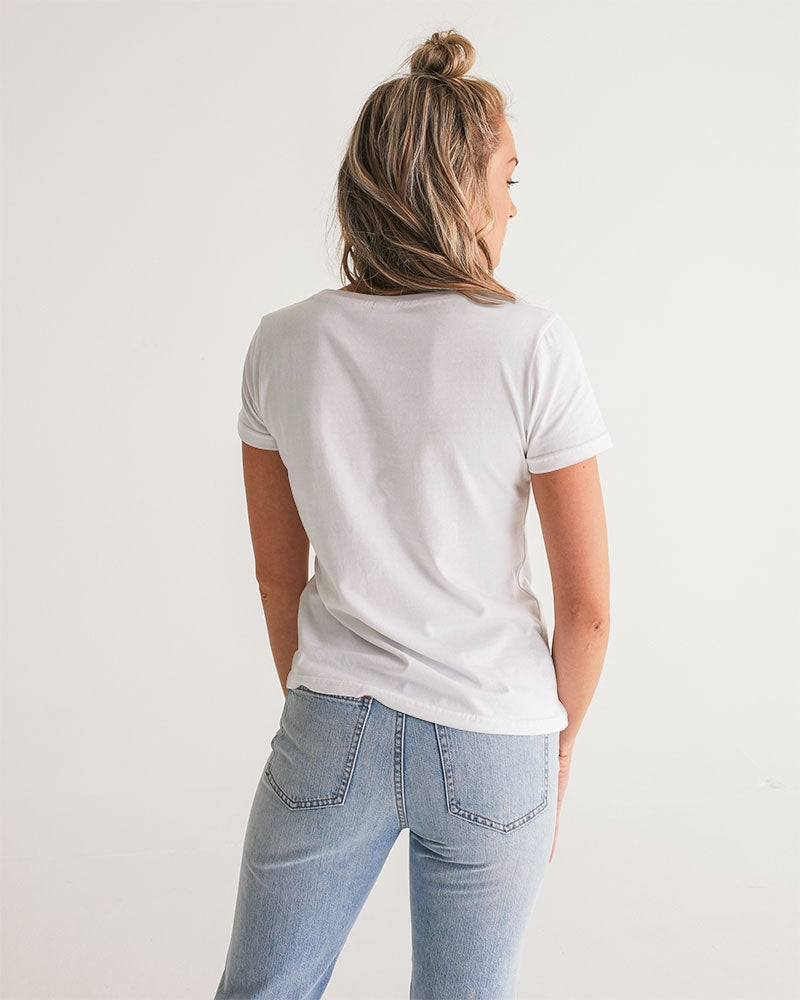 Caffeine Queen Cloud Women's V-Neck Tee