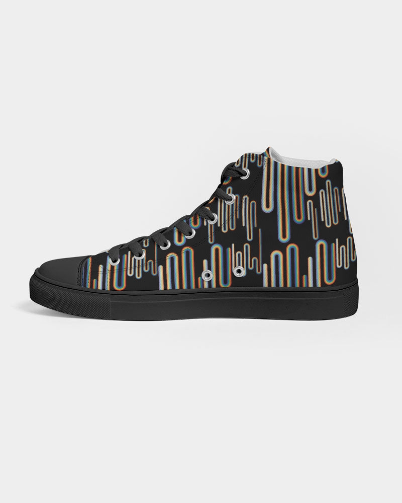 Stefano Men's Hightop Canvas Shoe - Black