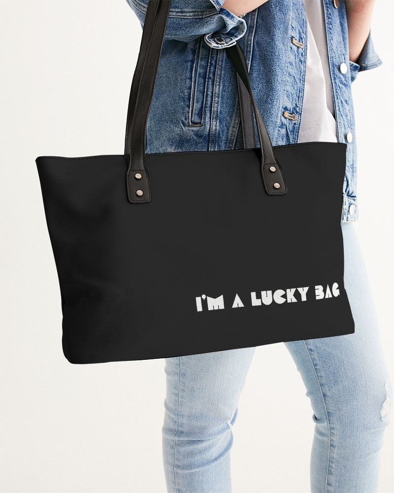 I'm A Lucky Bag Black Stylish Tote