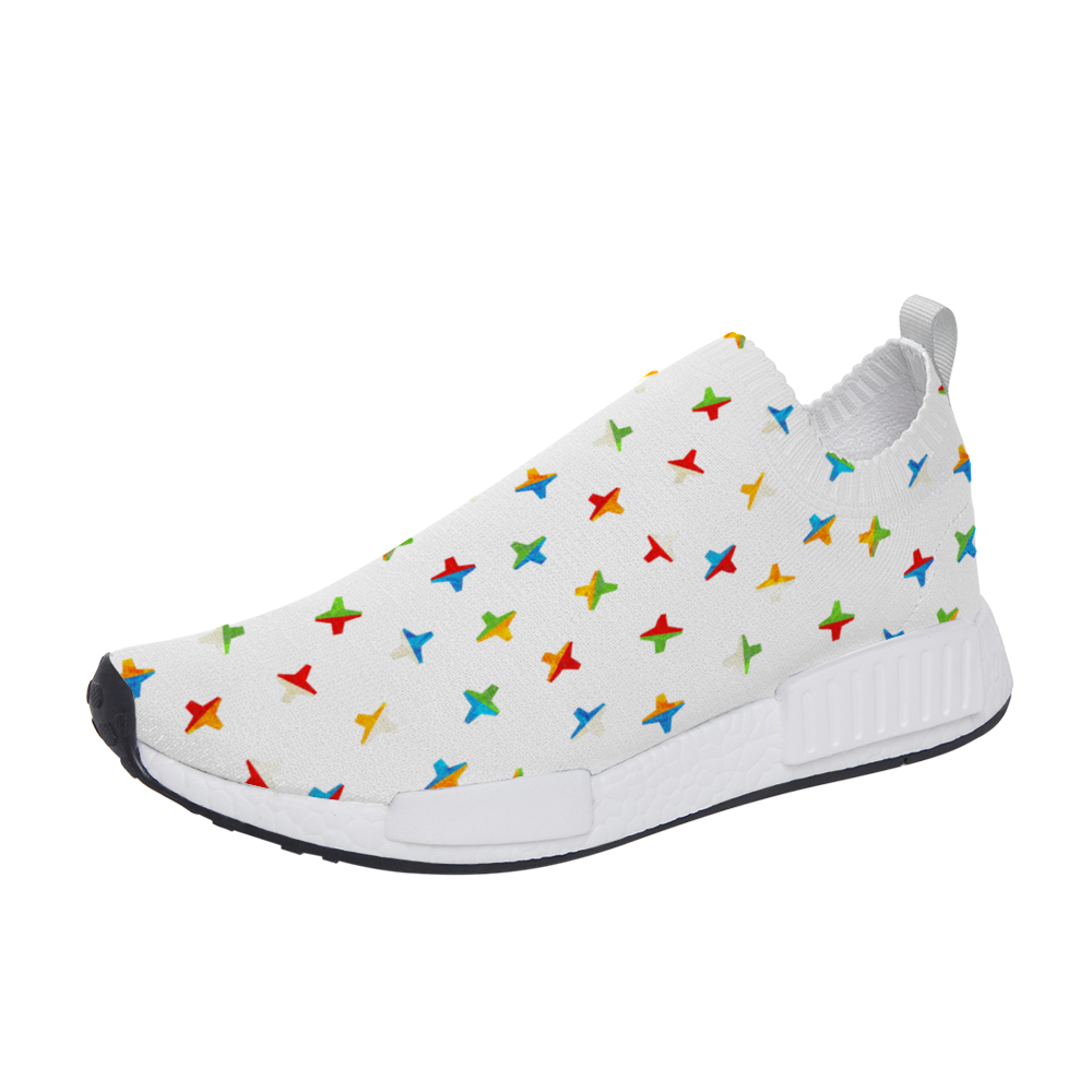 Jacks White Slip On Lightweight Sneakers from Vluxe by Lucky Nahum