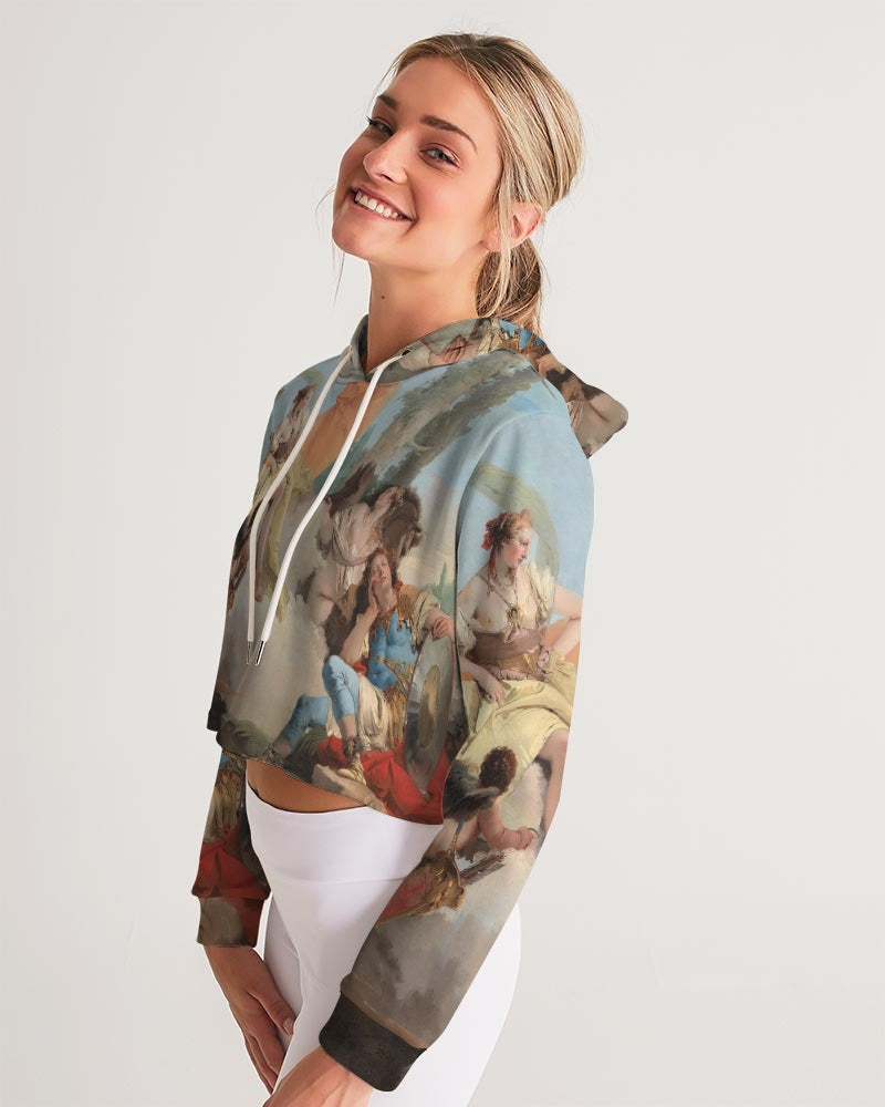 Classic Chilling Women's Cropped Hoodie | Always Get Lucky