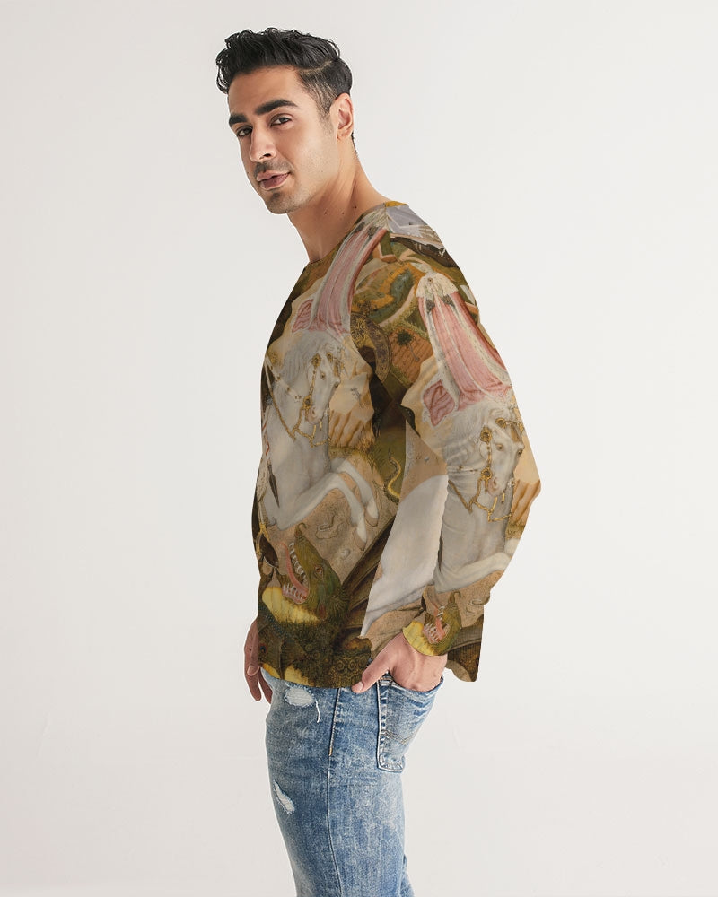 St. George And The Dragon Men's Long Sleeve Tee | Always Get Lucky