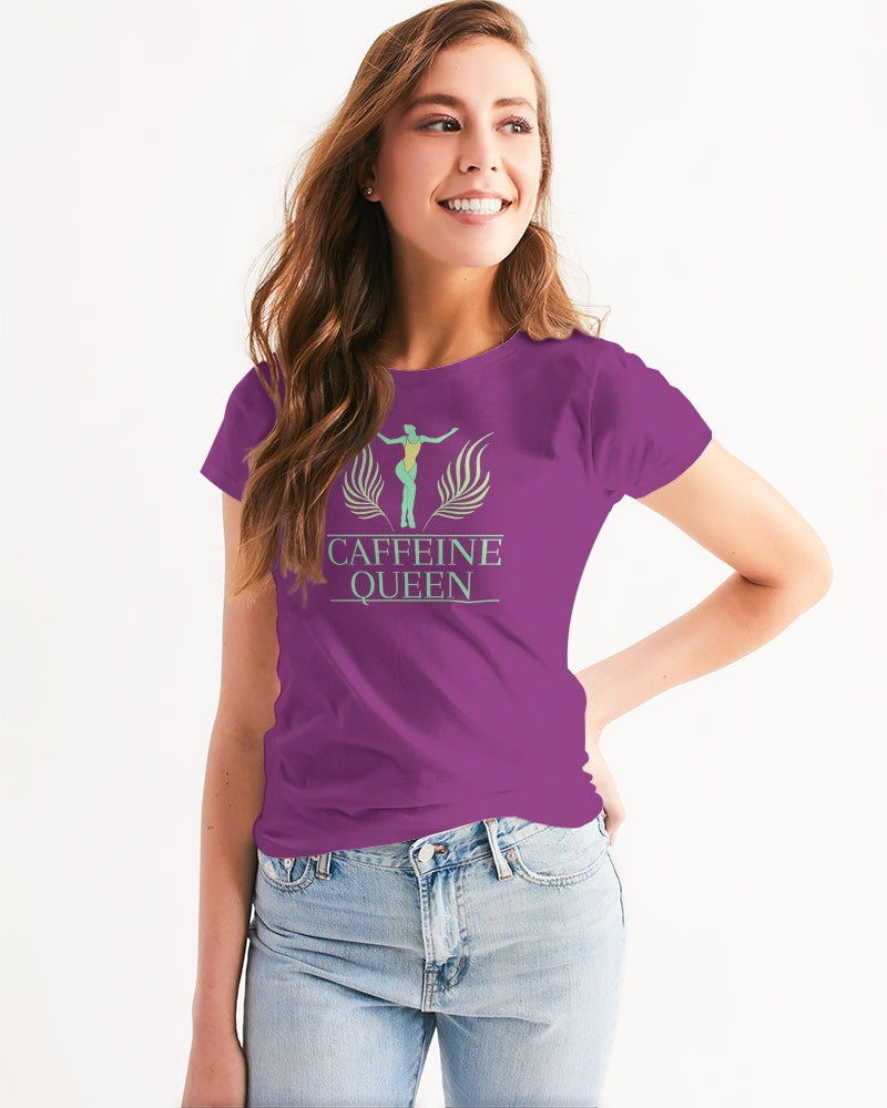 Caffeine Queen Purple Women's Tee