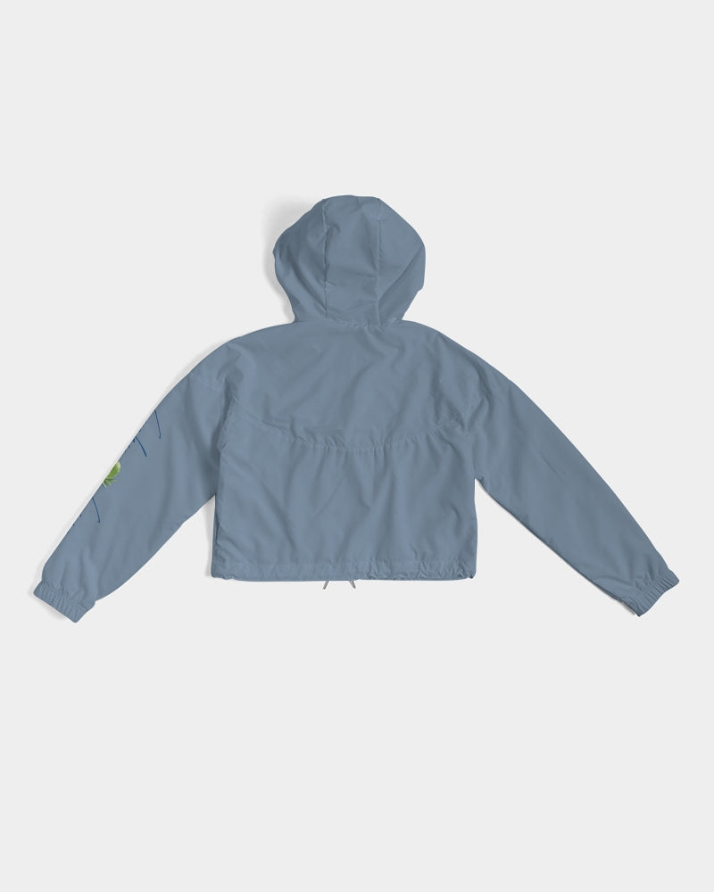Signature Lucky Lime Tabil Women's Cropped Windbreaker