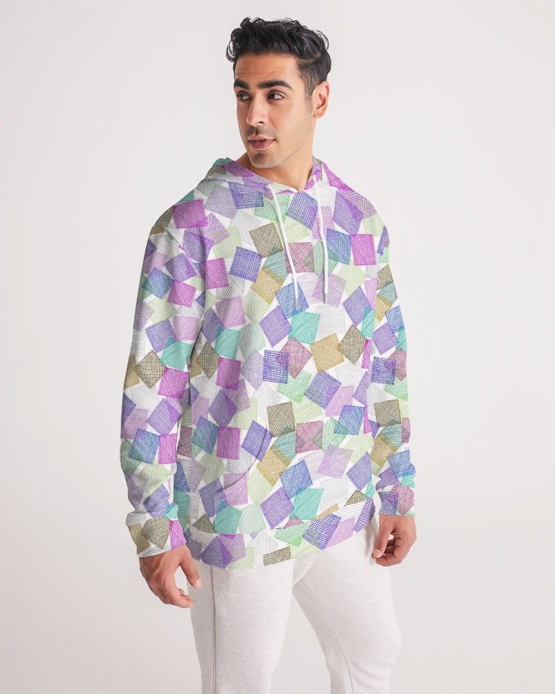 Boxes White Men's Hoodie