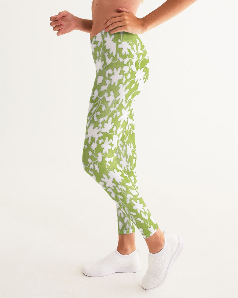 Camo Flower Grass Women's Yoga Pants