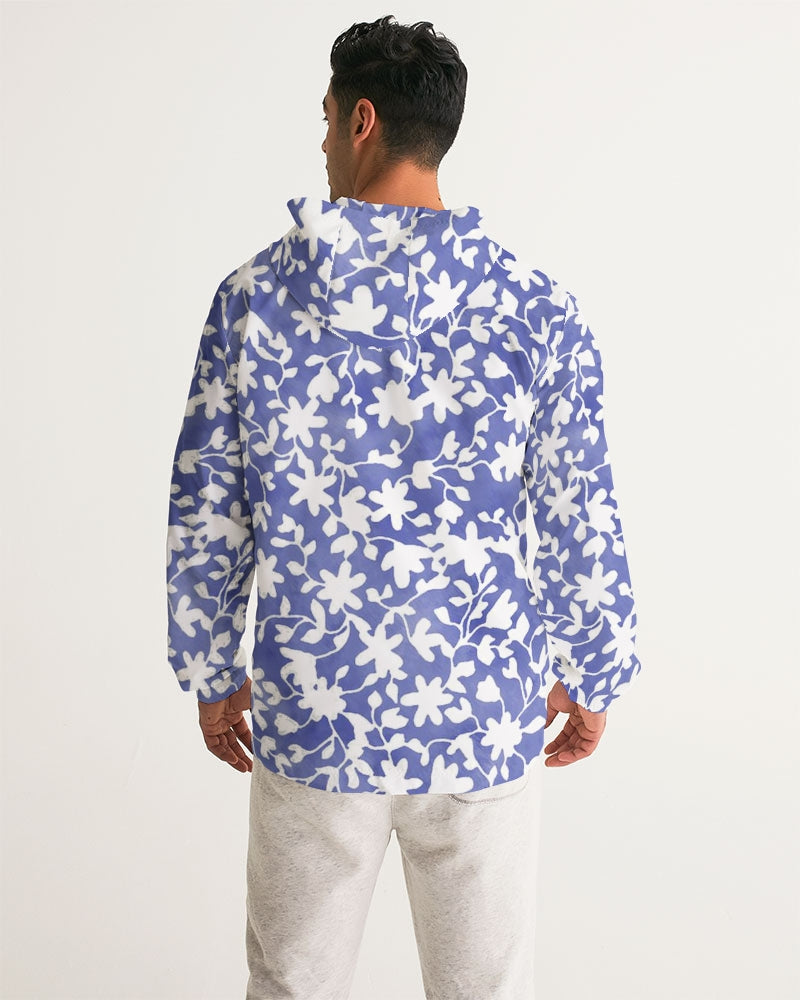 Camo Flower Sky Men's Windbreaker