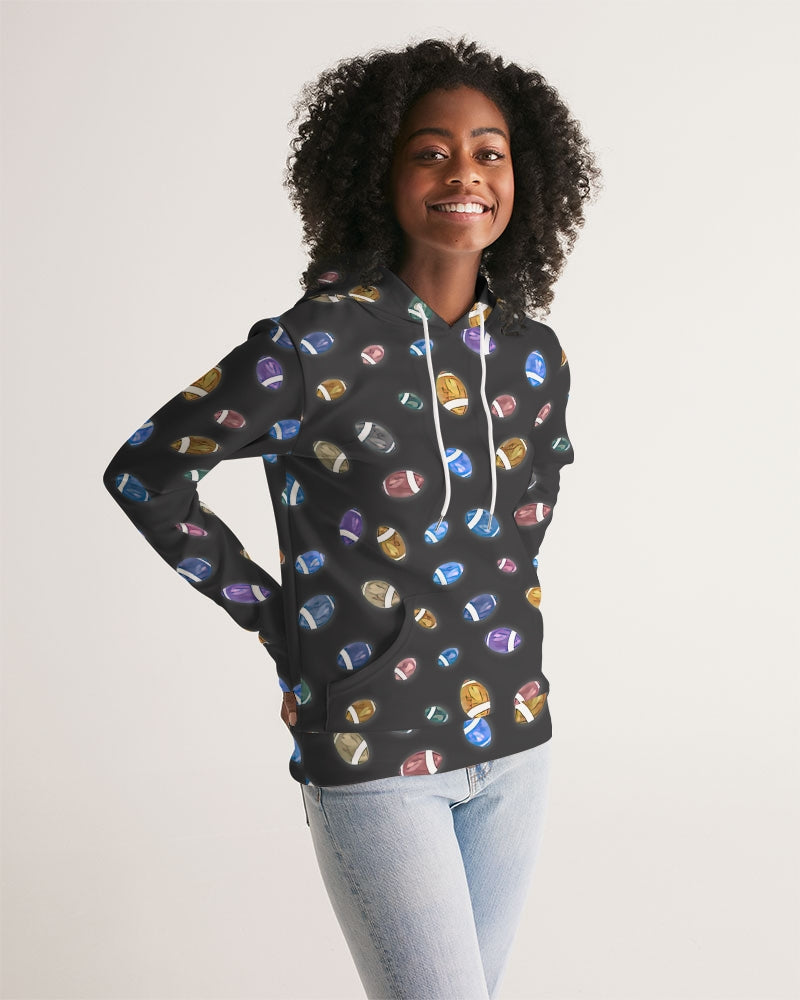 Football Season Gray Women's Hoodie