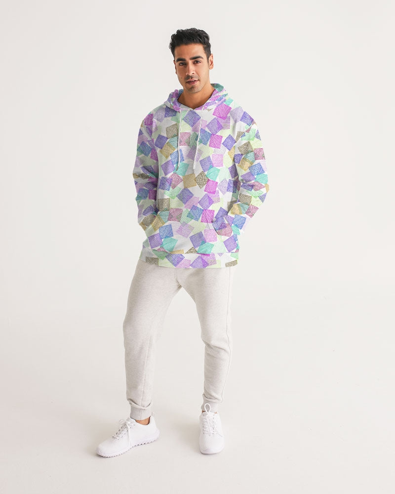 Boxes White Men's Hoodie