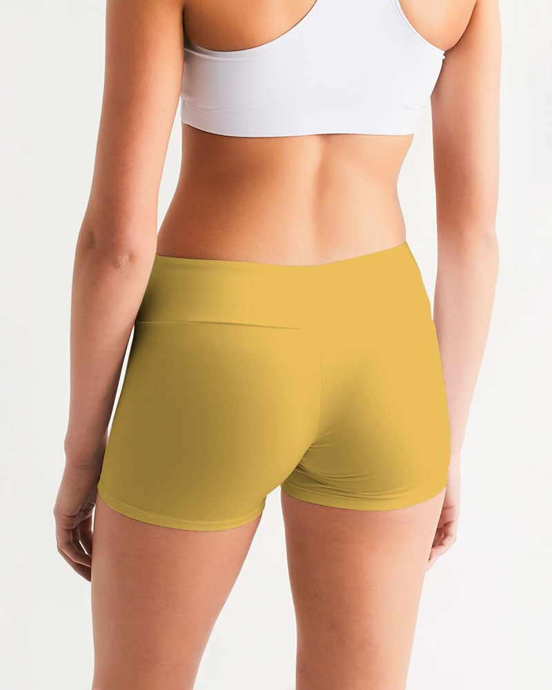 Signature Lucky Lime Honey Women's Mid-Rise Yoga Shorts