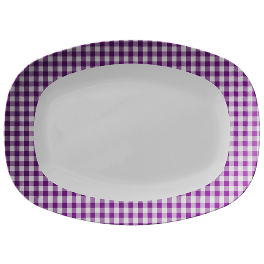 Sartorially Checked Grape Platter