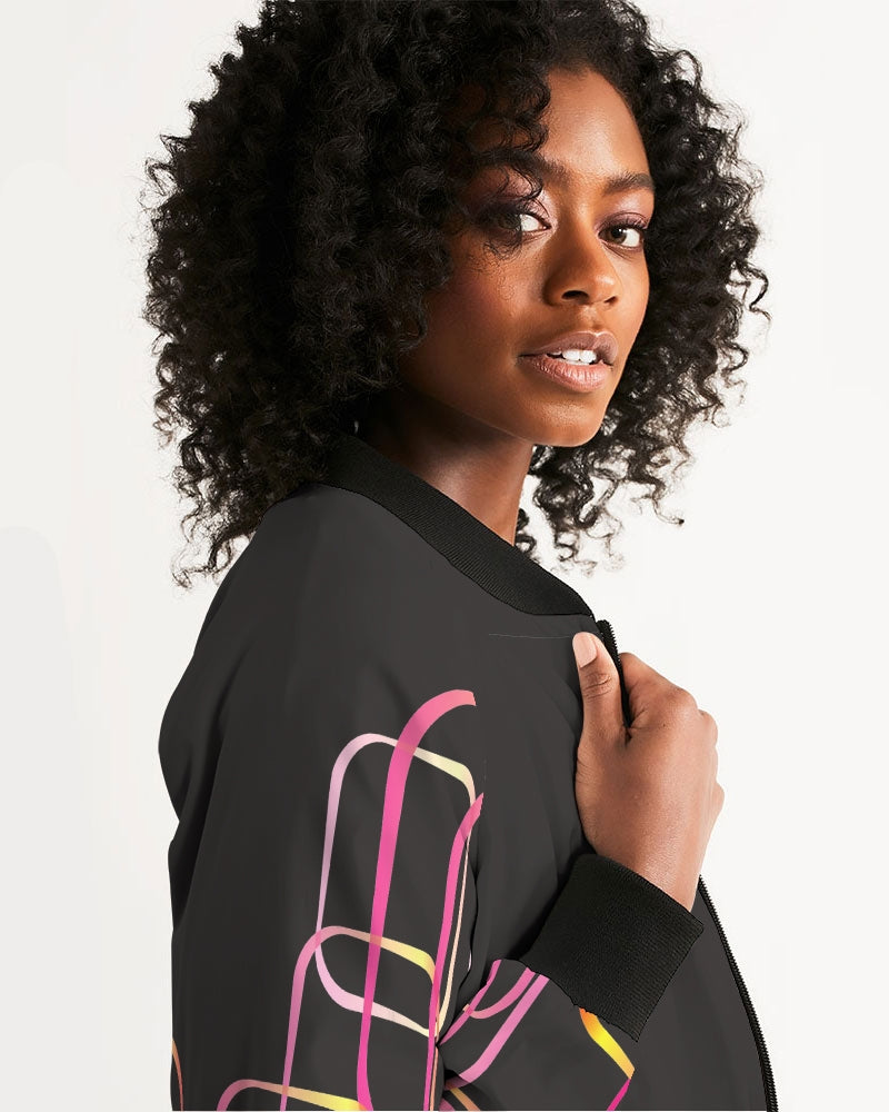 Palm Springs Soft Black Women's Bomber Jacket