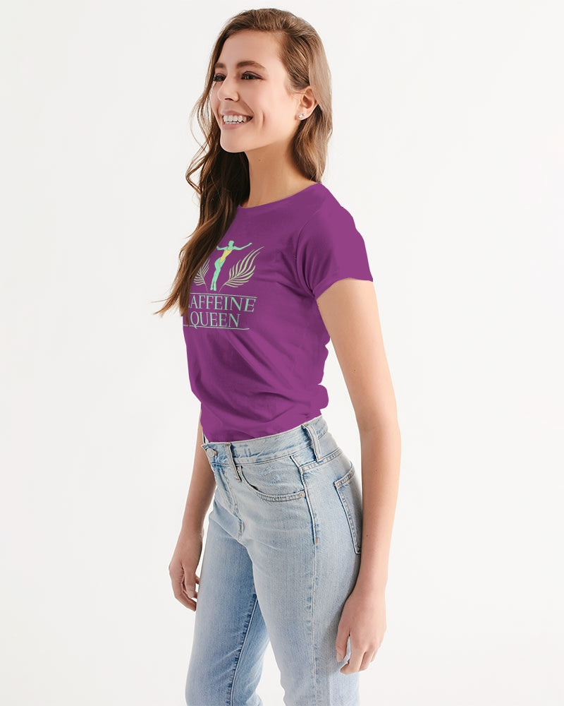 Caffeine Queen Purple Women's Tee