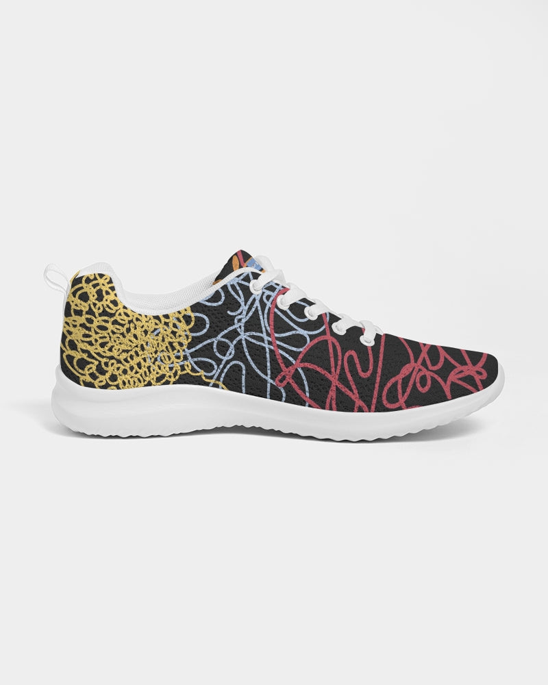 Lucky Scribble Black Men's Athletic Shoe