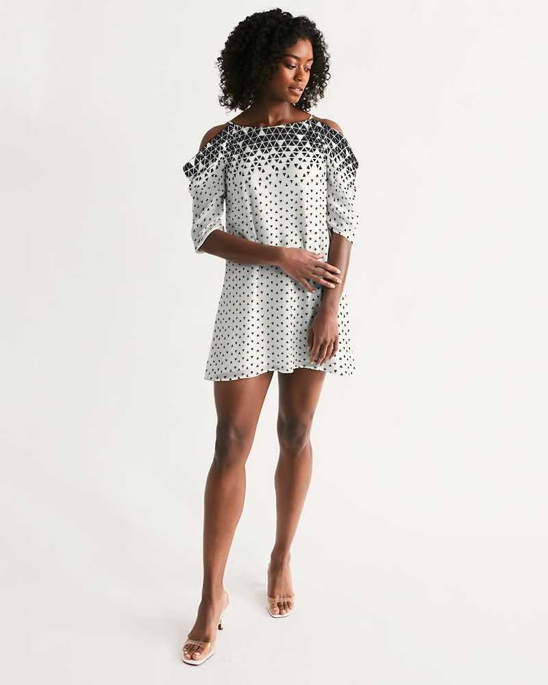 Viterbo Women's Open Shoulder A-Line Dress