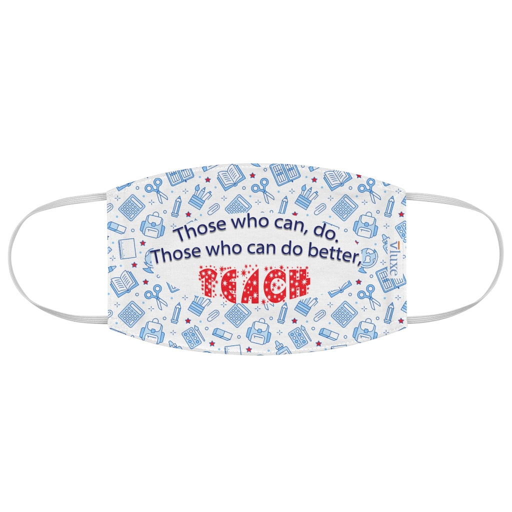 Teach Double Layer Fabric Face Mask from Vluxe by Lucky Nahum