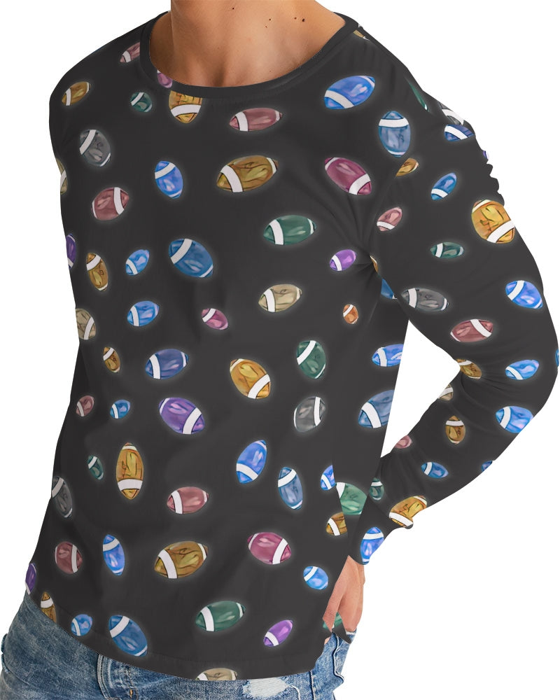 Football Season Gray Men's Long Sleeve Tee