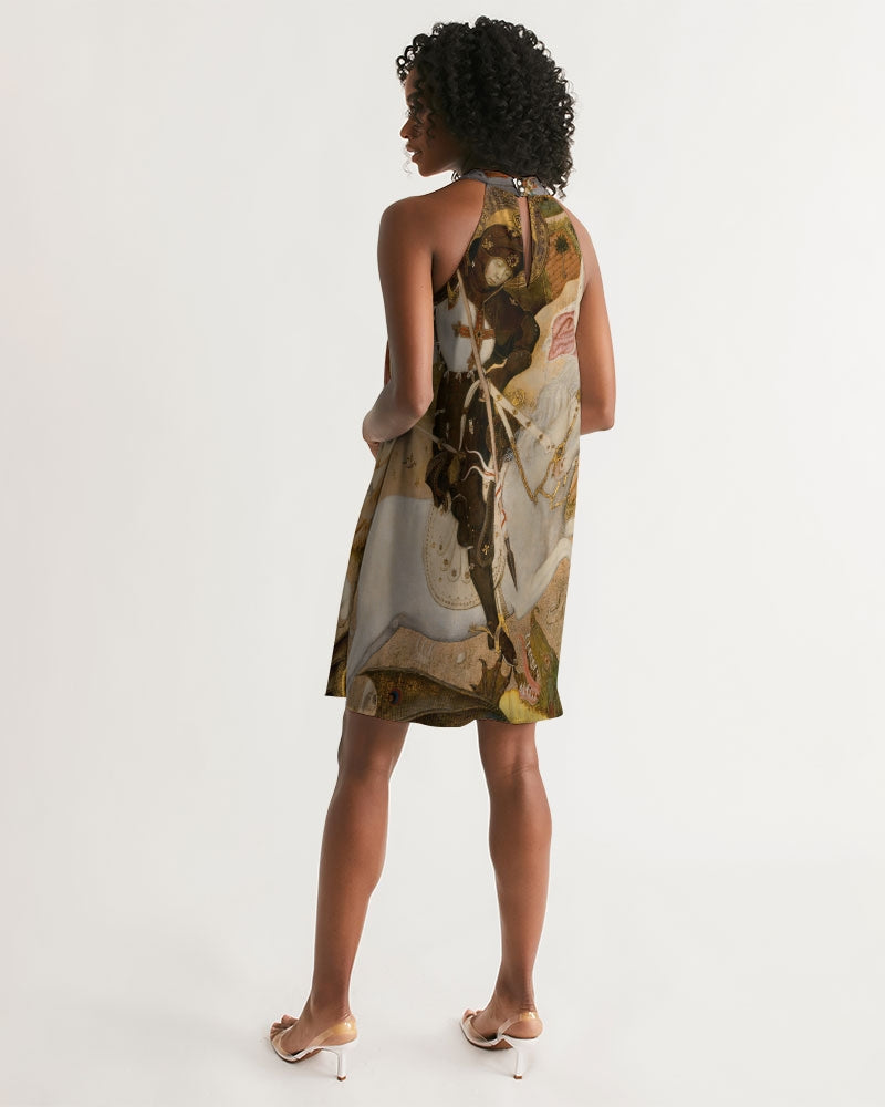 St. George And The Dragon Women's Halter Dress | Always Get Lucky