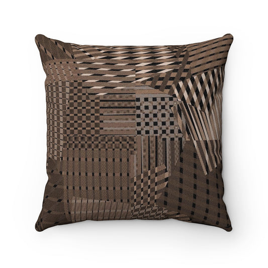 Rags 2 Riches Tobacco Faux Suede Square Pillow
