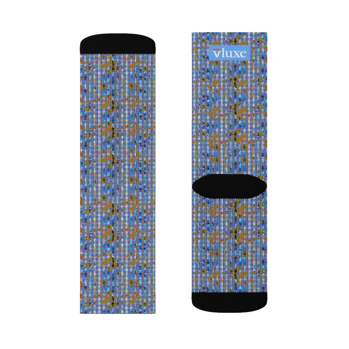 Checked Ribbons Sublimation Socks
