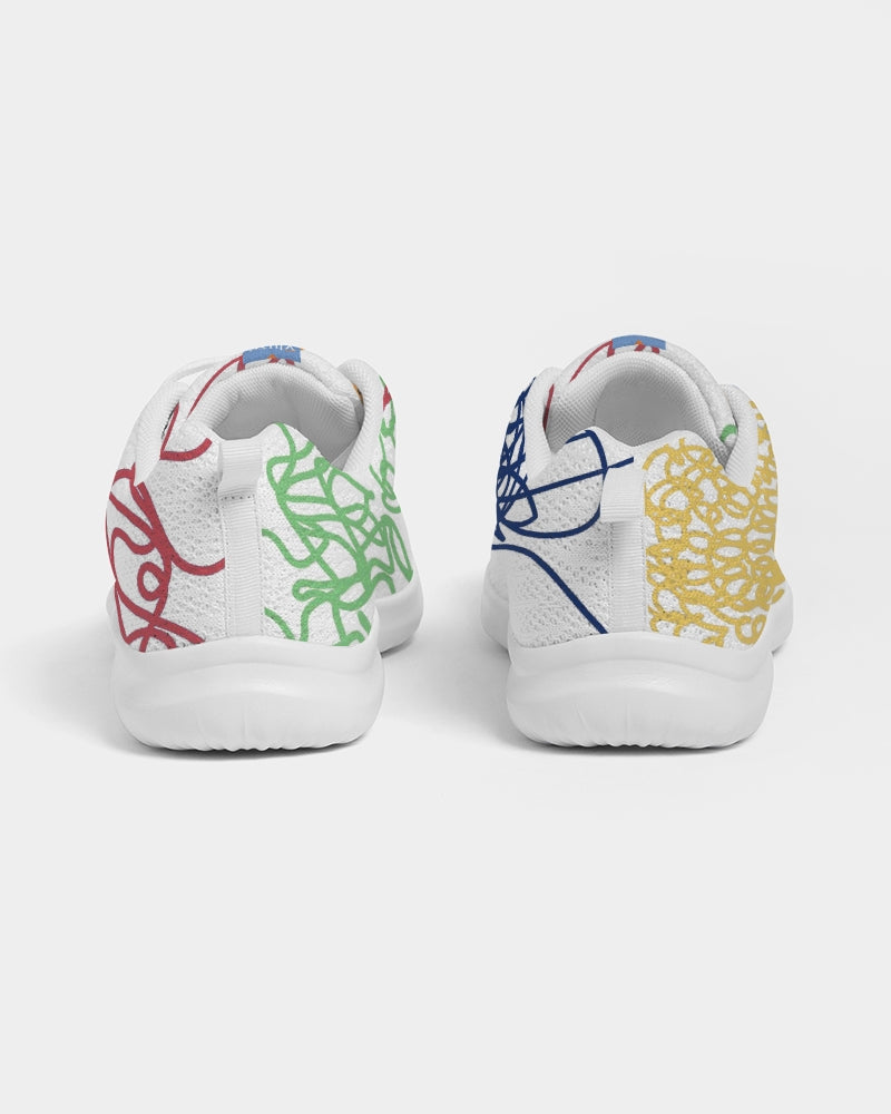 Lucky Scribble White Men's Athletic Shoe