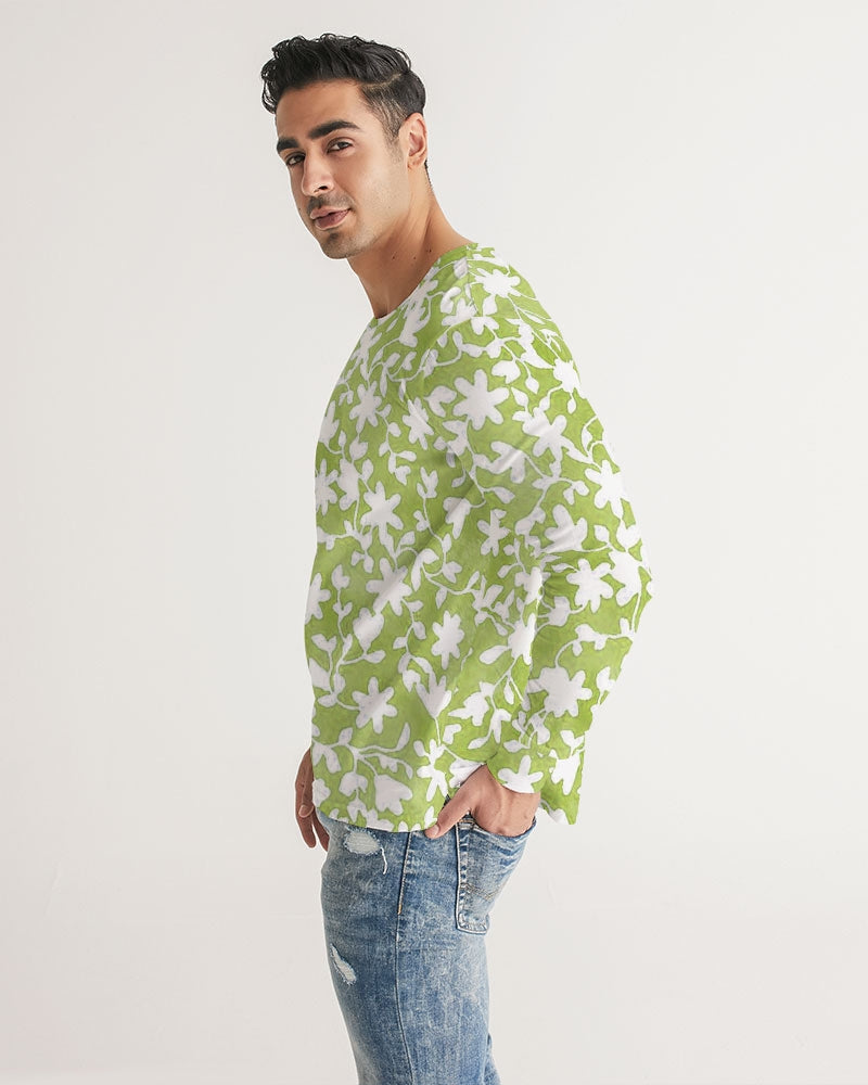 Camo Flower Grass Men's Long Sleeve Tee