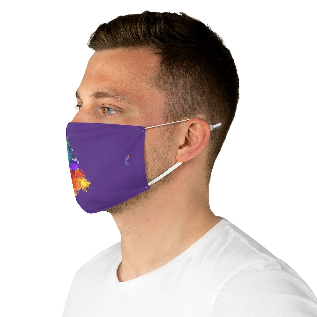Christmas Tree Purple Double Layer Fabric Face Mask from Vluxe by Lucky Nahum