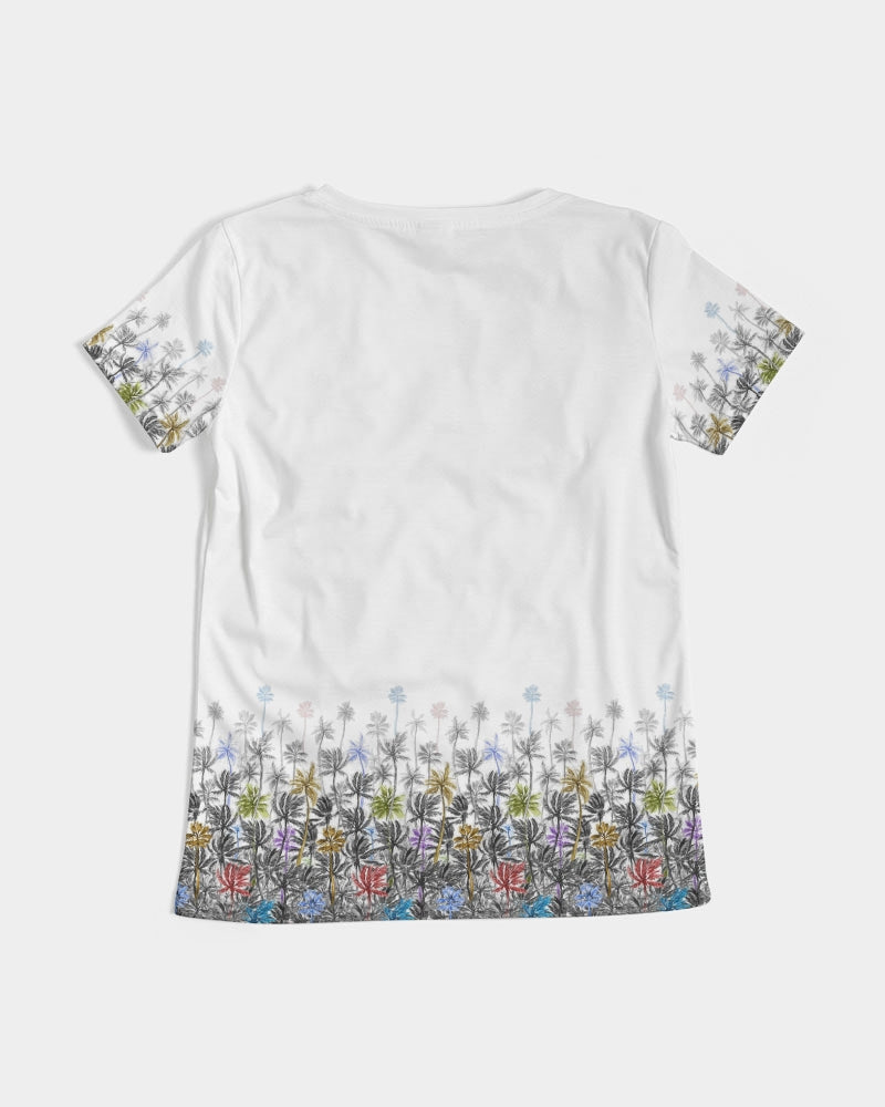 Tropical Winds Women's V-Neck Tee