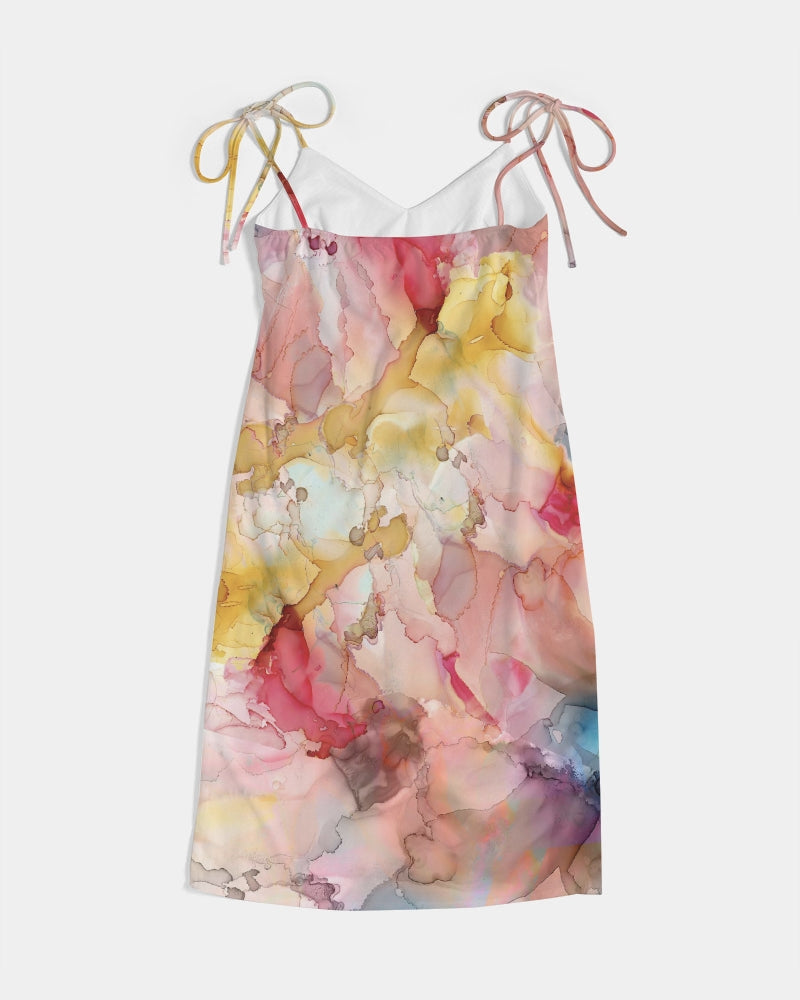 Smoke Gets in Your Eyes Women's Tie Strap Split Dress | Always Get Lucky