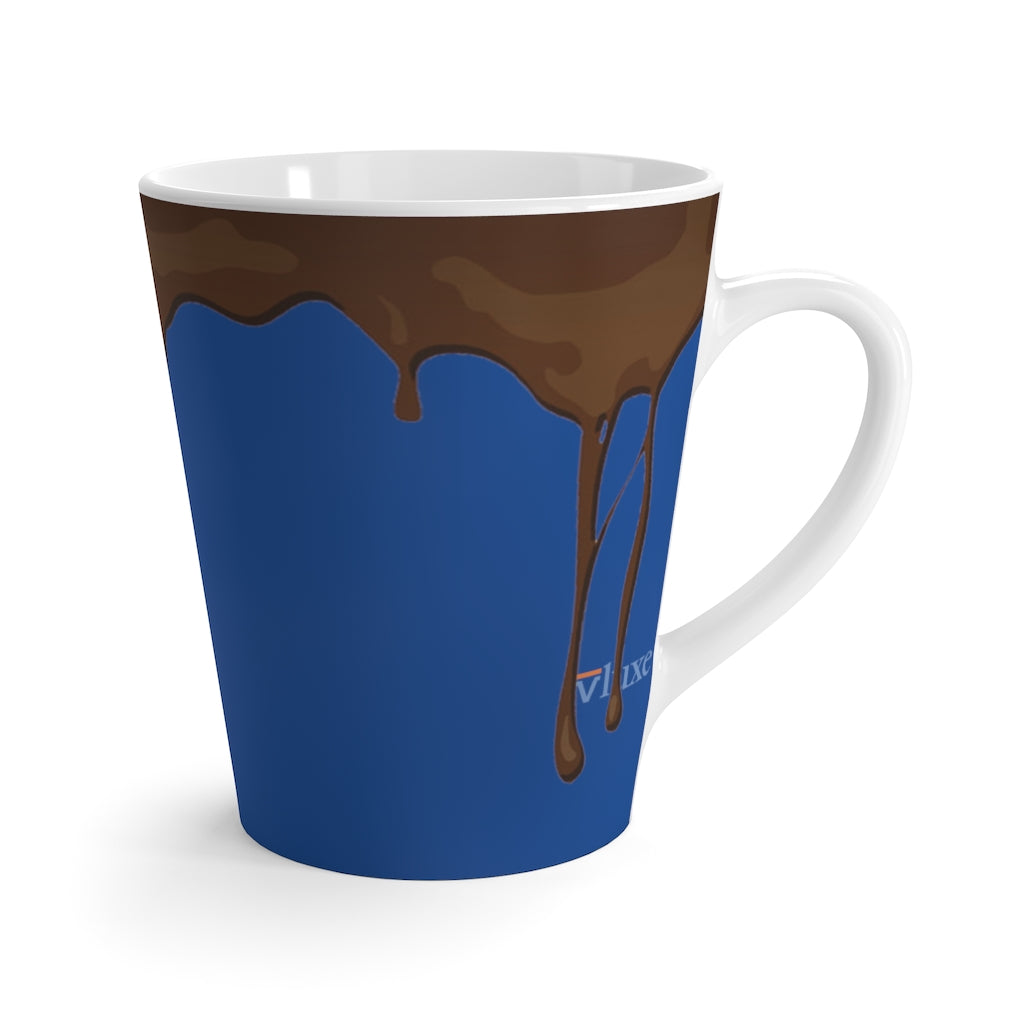 Dripped Blue Sea Latte Mug from Vluxe by Lucky Nahum