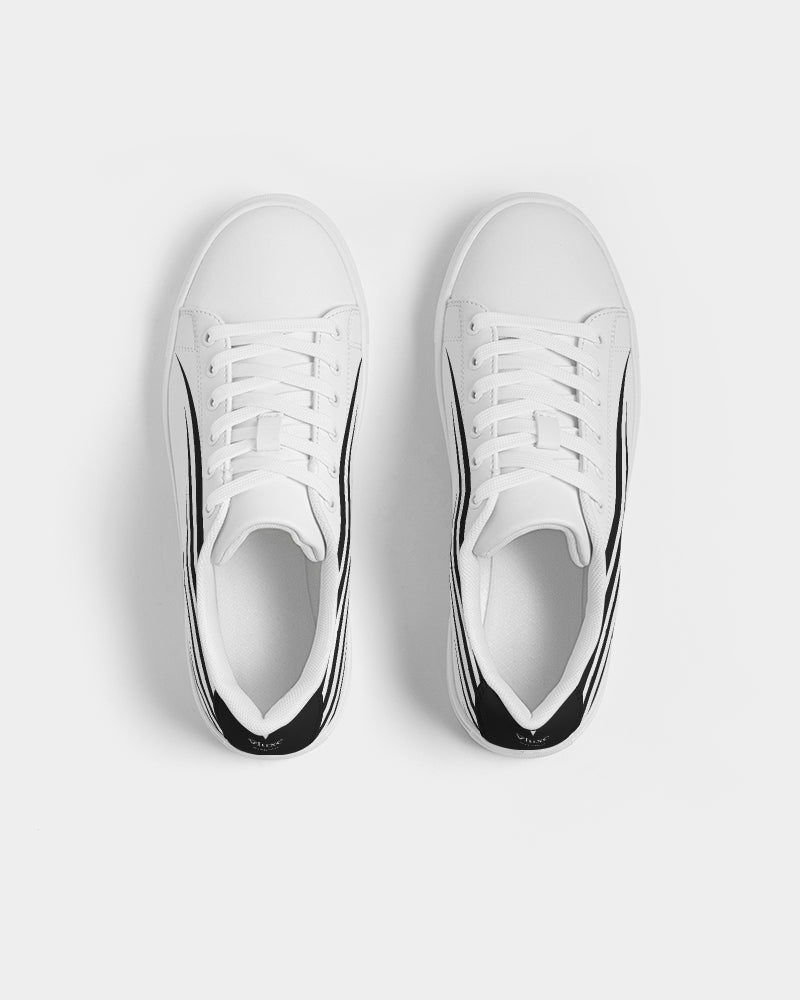 Fly High Black Men's Faux-Leather Sneaker | Always Get Lucky