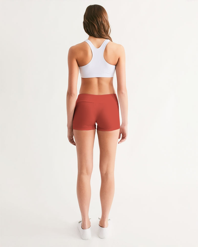Signature Lucky Lime Paprika Women's Mid-Rise Yoga Shorts