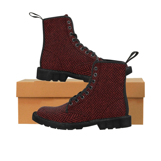 Bone Red Men's Canvas Boots