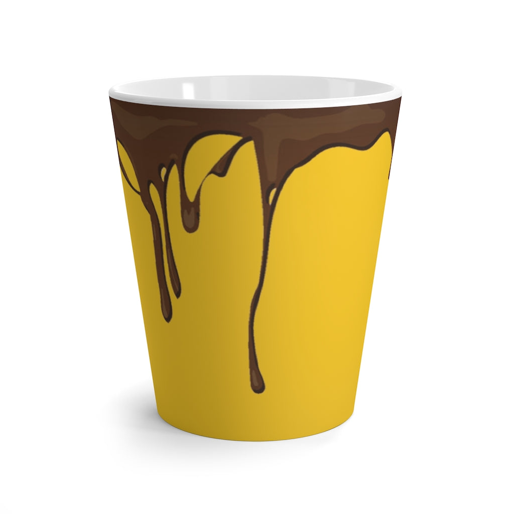 Dripped Yellow Gold Latte Mug from Vluxe by Lucky Nahum