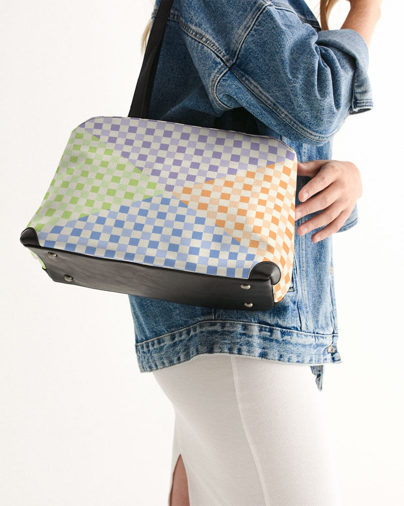 Criss Cross Check Multi Shoulder Bag