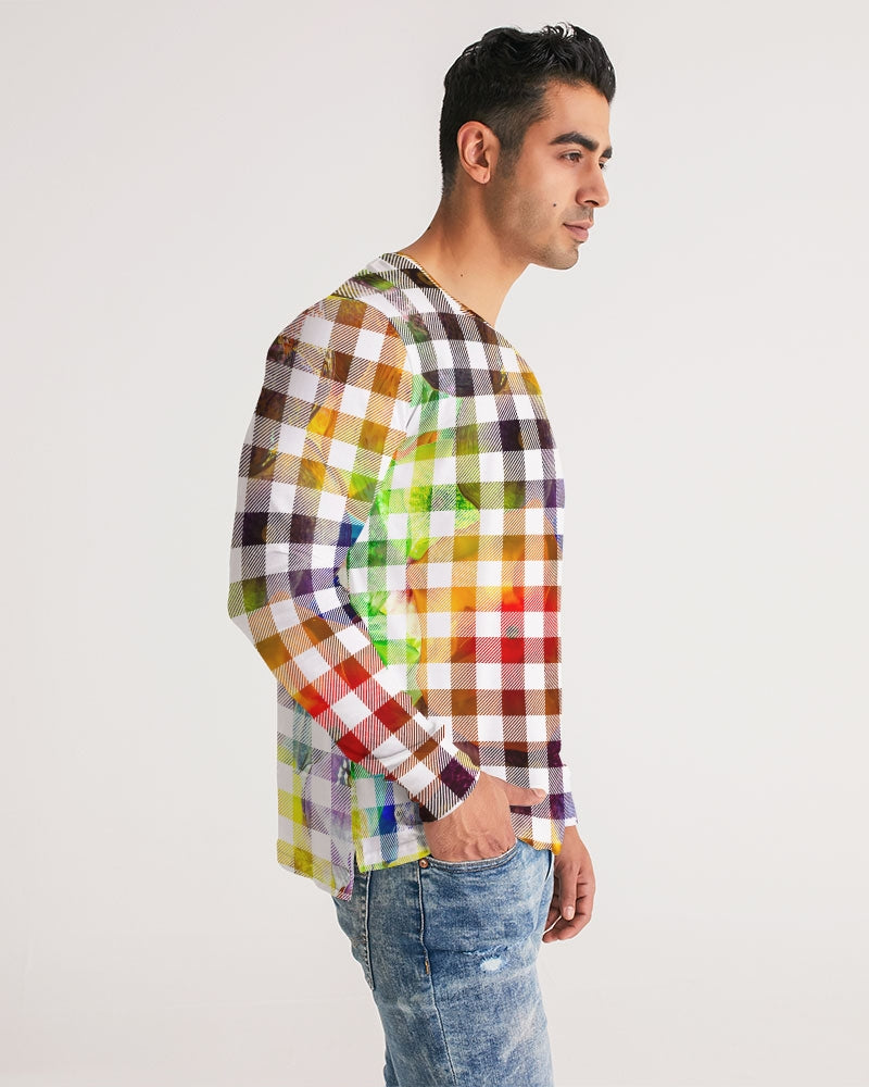 Fantasy Check Men's Long Sleeve Tee