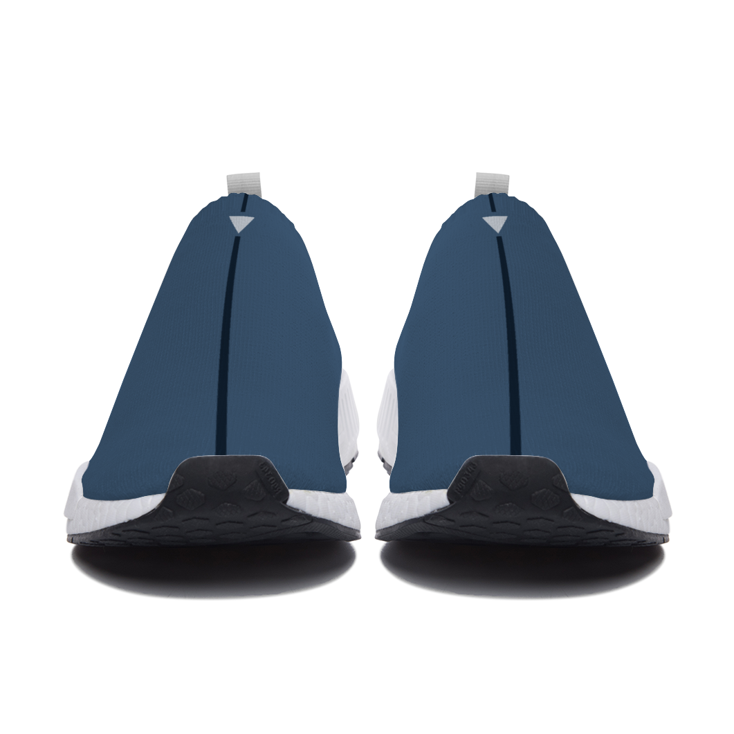 Split Blue Unisex Slip On Walking Shoes Lightweight Sneakers from Vluxe by Lucky Nahum