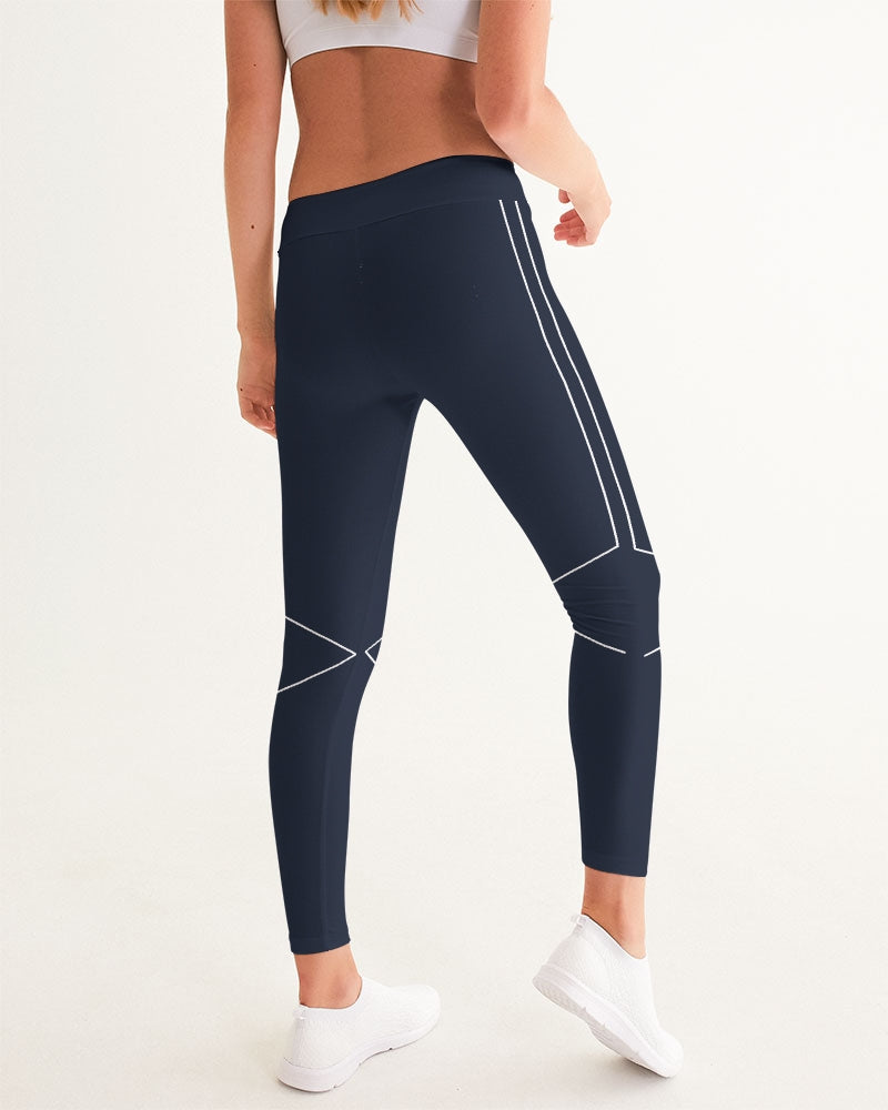 Lucky Lime Navy Geometric Women's Yoga Pants