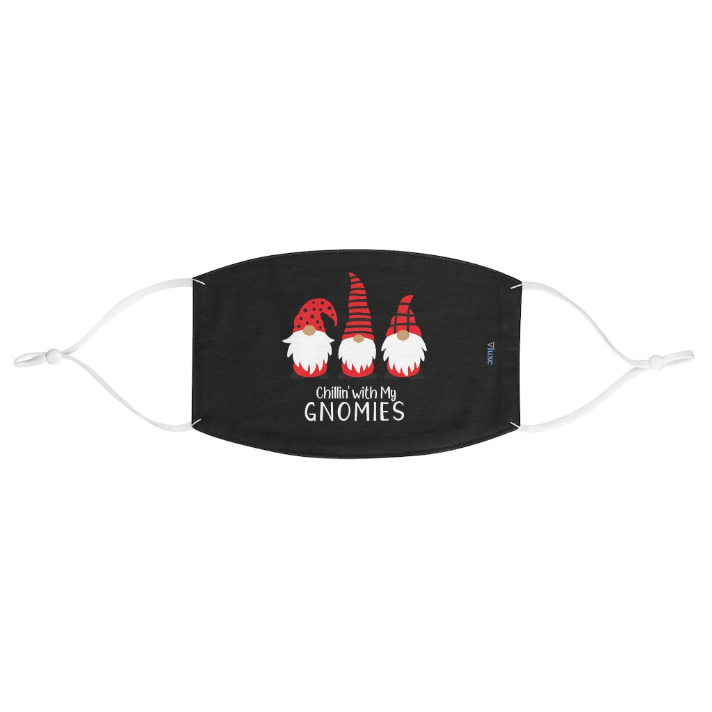 Gnomies Black Double Layer Fabric Face Mask from Vluxe by Lucky Nahum