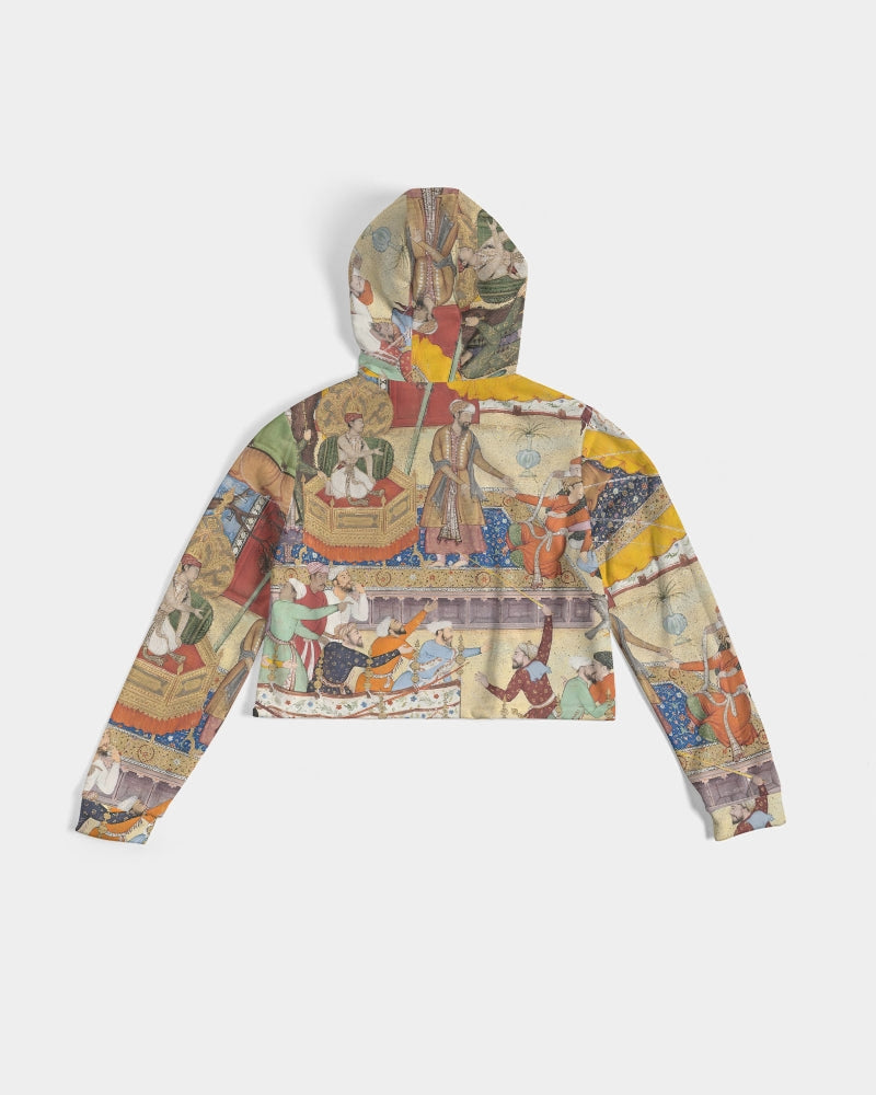The Young Emperor Akbar Women's Cropped Hoodie | Always Get Lucky