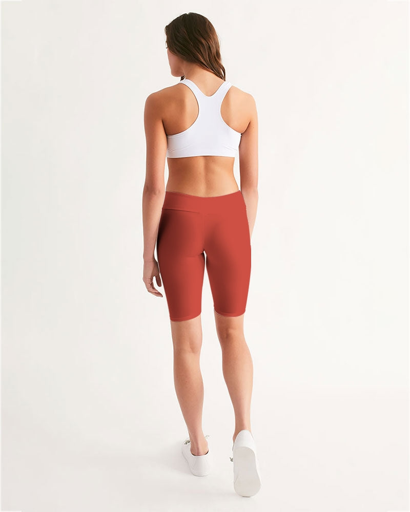 Signature Lucky Lime Paprika Women's Mid-Rise Bike Shorts