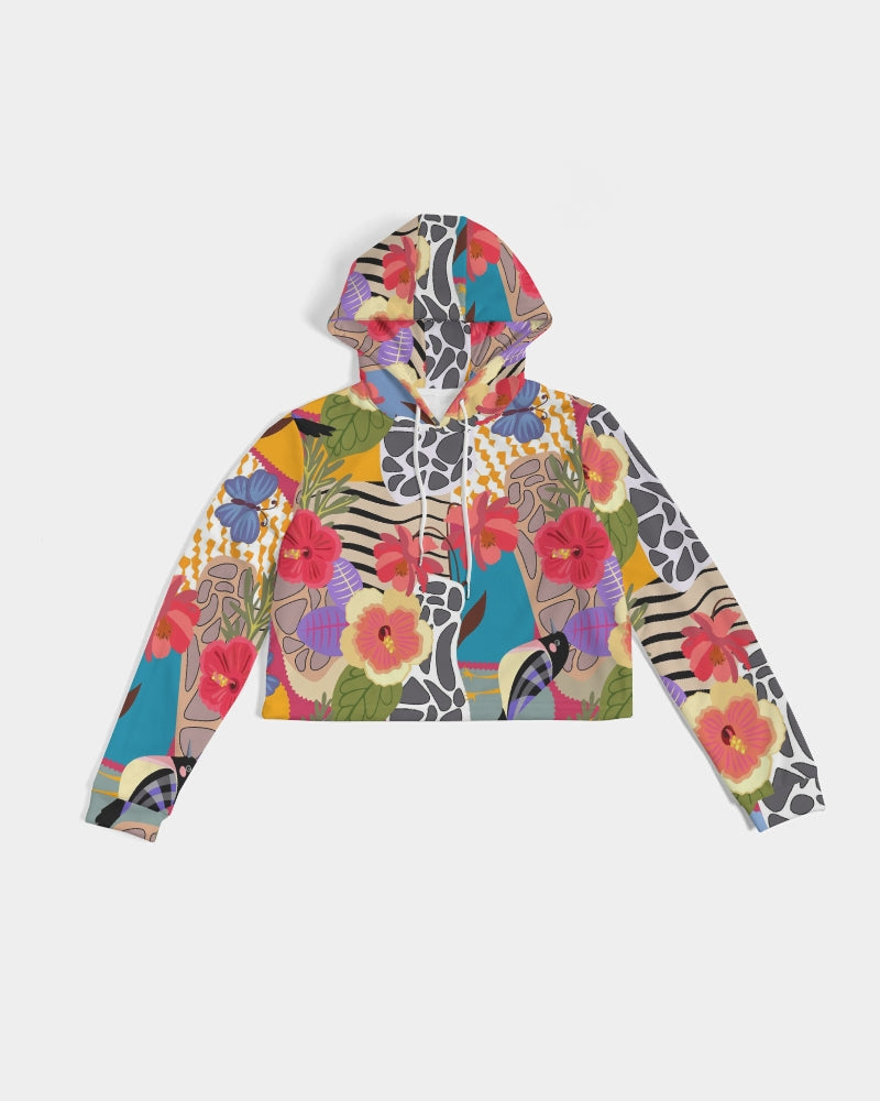 Bird of Paradise Women's Cropped Hoodie