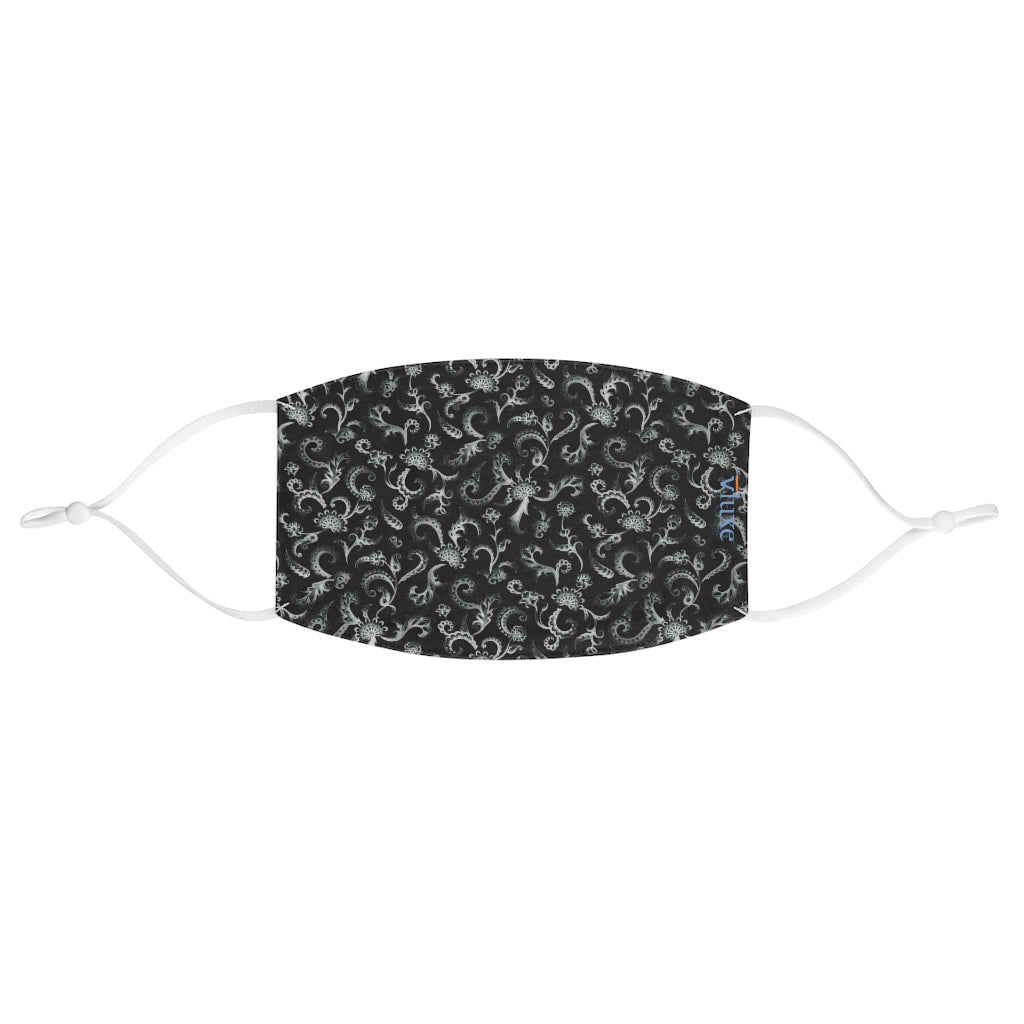 Tapestry Black Double Layer Fabric Face Mask from Vluxe by Lucky Nahum