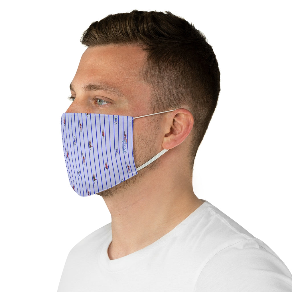 Swimmer Navy Double Layer Fabric Face Mask