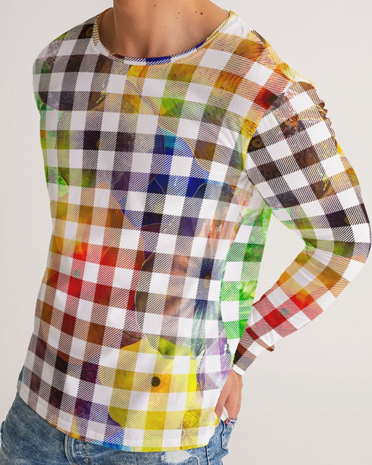 Fantasy Check Men's Long Sleeve Tee