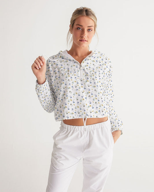 Tea Lover Women's Cropped Windbreaker