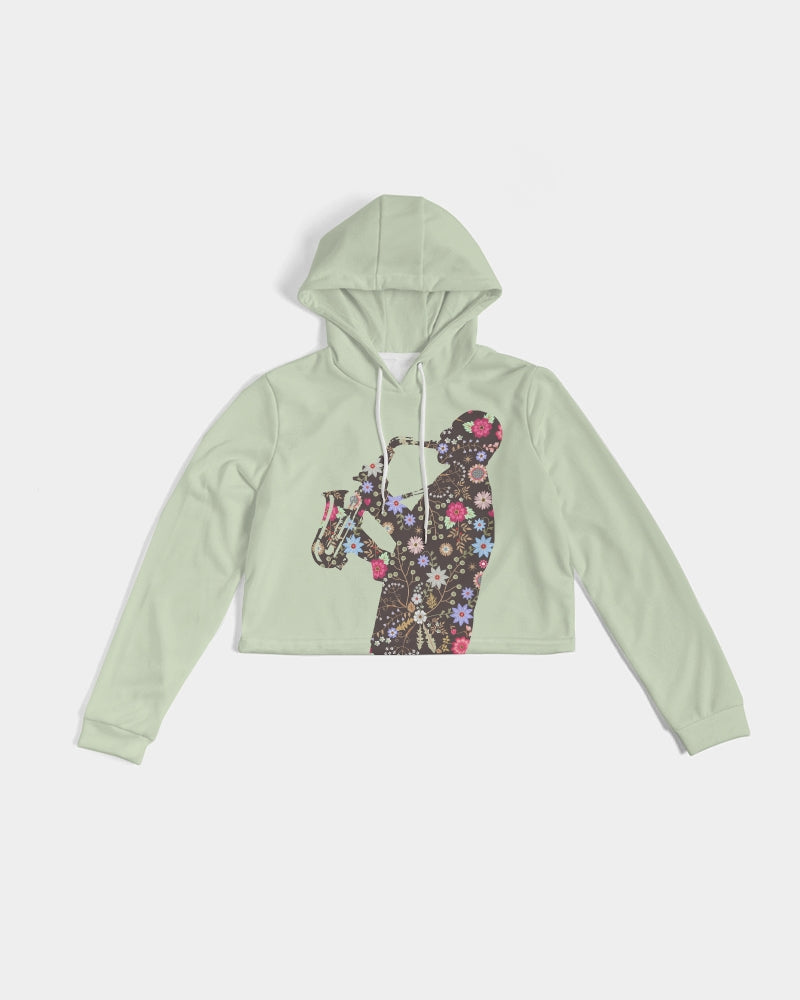 Jazz Man Women's Cropped Hoodie